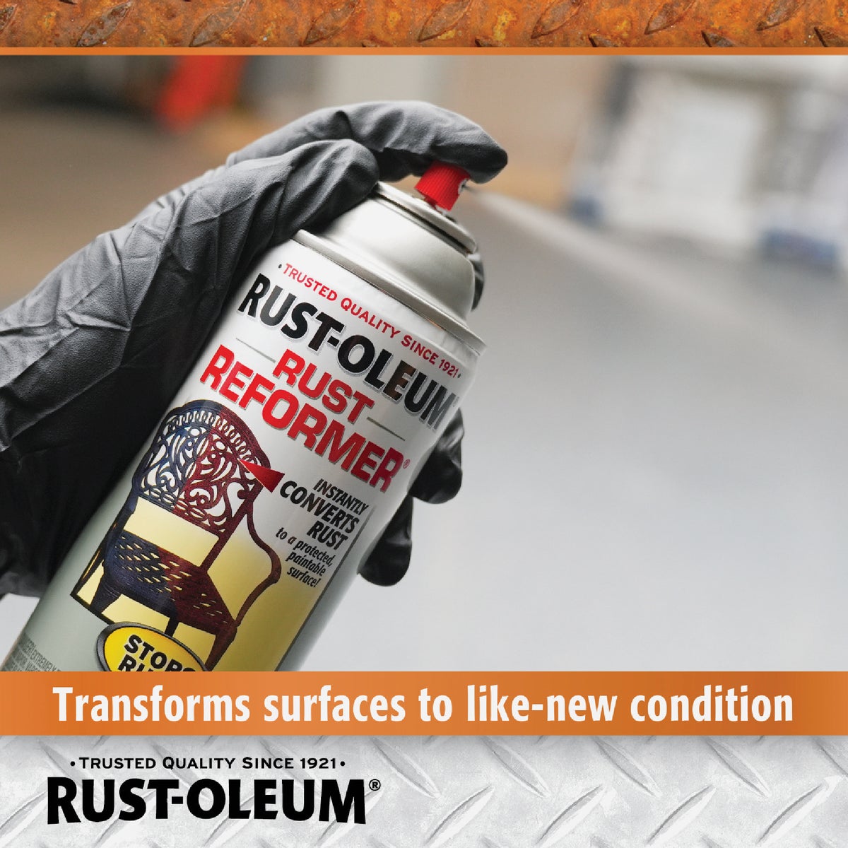  Rust-Oleum Stops Rust 10.25 Oz. Flat Black Rust Reformer Image 4