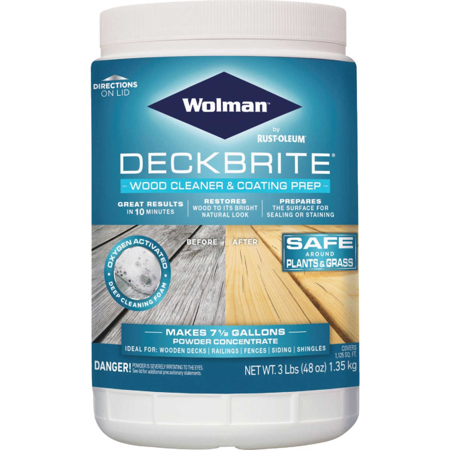 Wolman DeckBrite 3 Lb. Wood Cleaner & Coating Prep Image 1