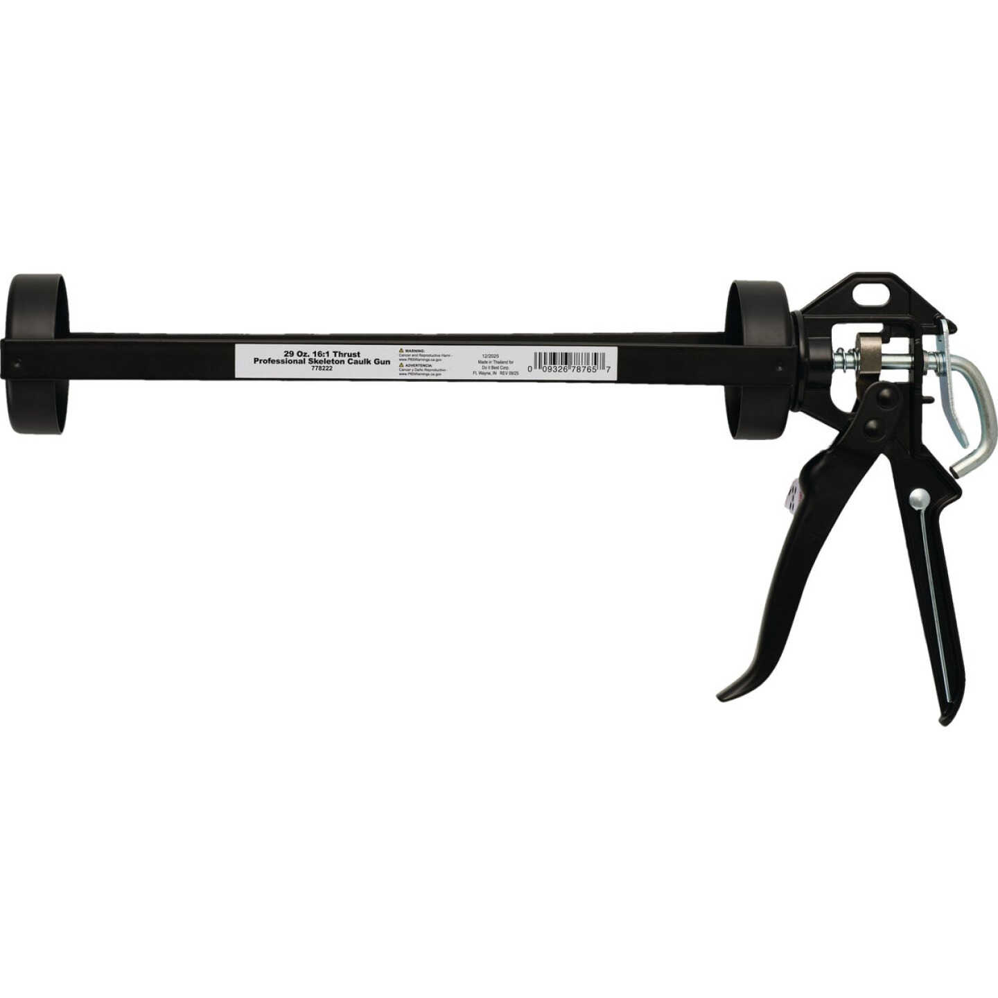 29 Oz. 16:1 Thrust Professional Skeleton Caulk Gun Image 3
