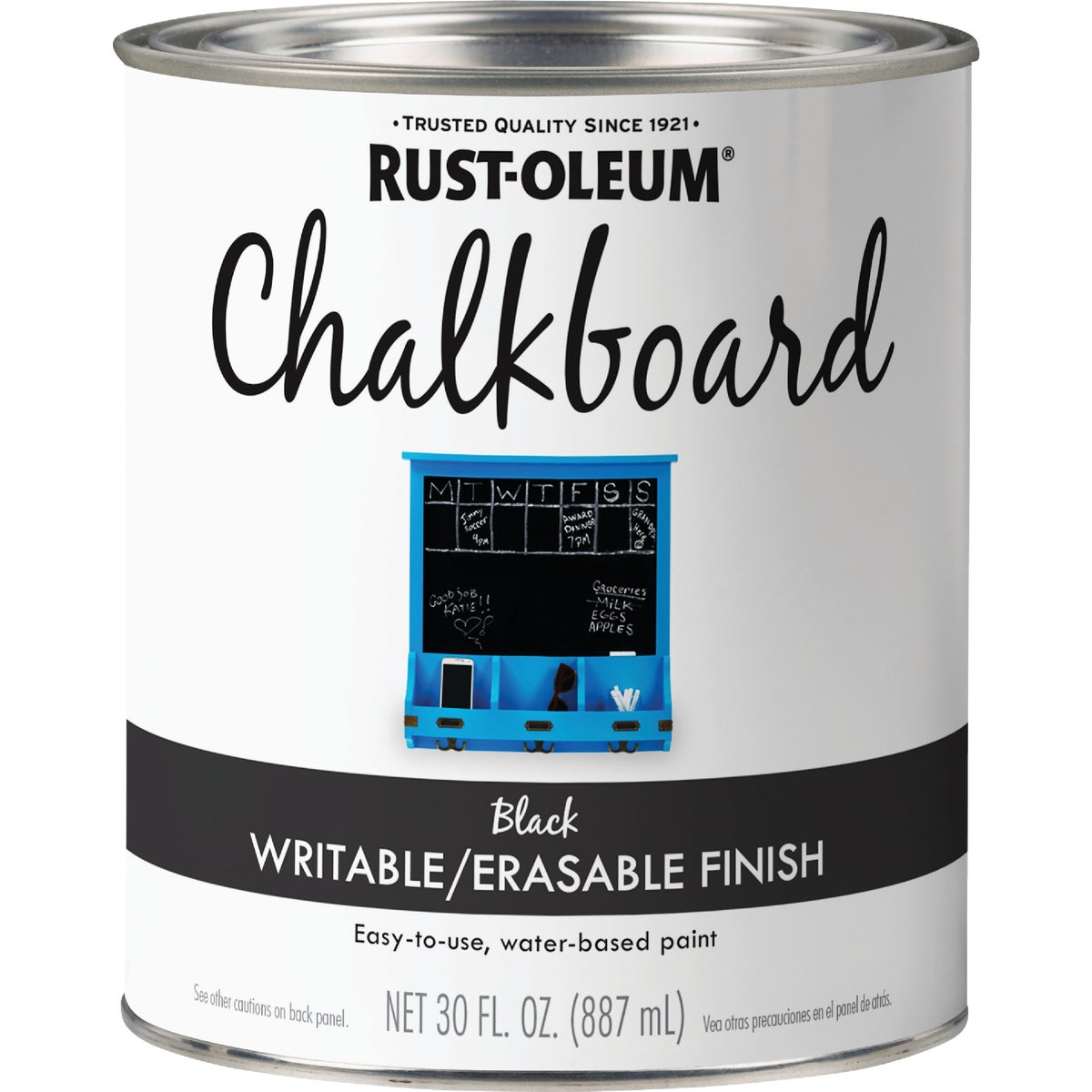 Rust-Oleum Black Quart Flat Chalk Board Paint Image 7