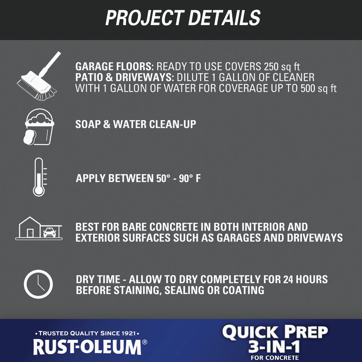 Rust-Oleum 1 Gal. Quick Prep 3-In-1 Cleaner, Degreaser & Etch Image 7