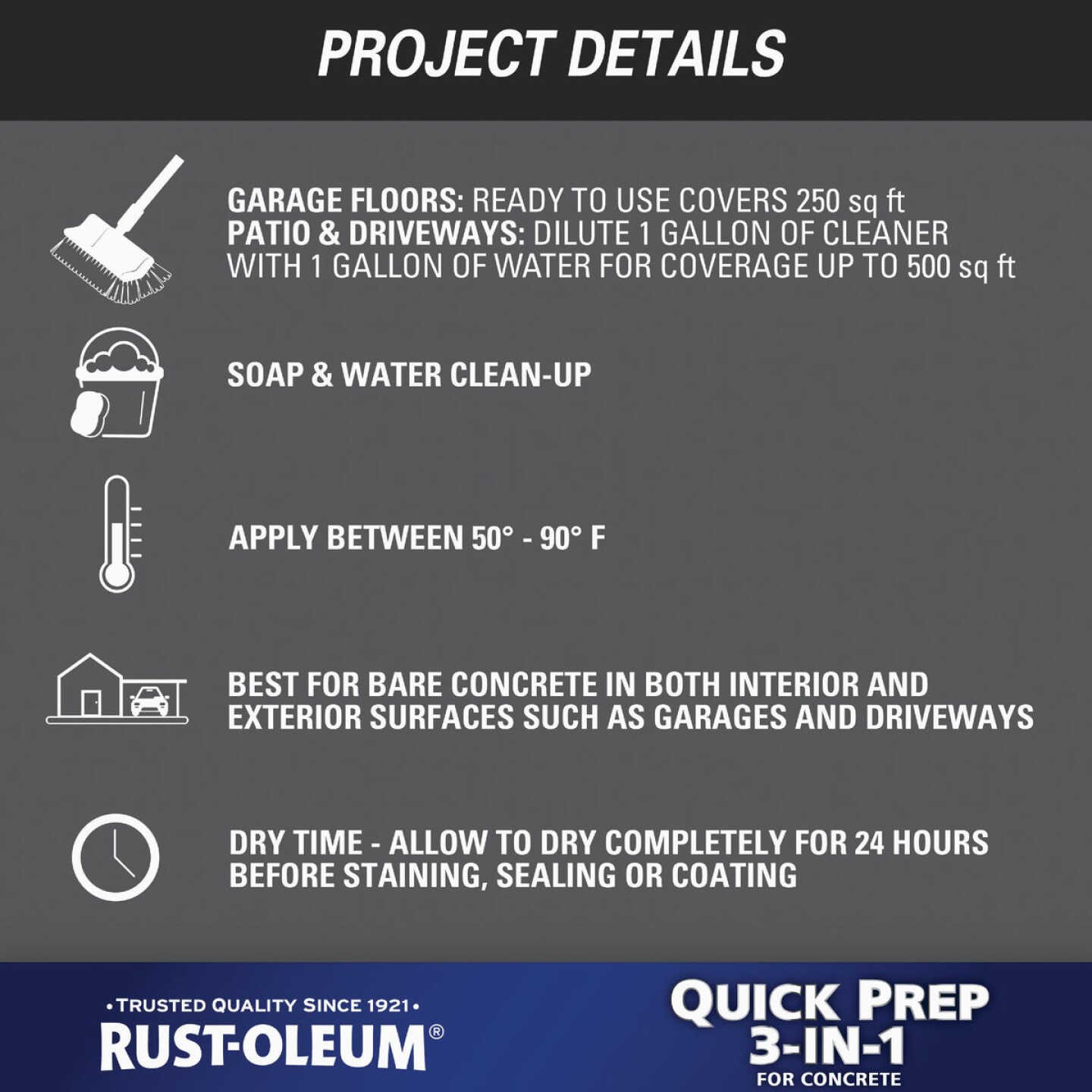 Rust-Oleum 1 Gal. Quick Prep 3-In-1 Cleaner, Degreaser & Etch Image 7