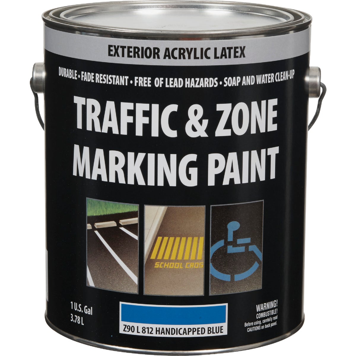 Traffic & Zone Handicap Blue Latex Gallon Traffic Paint