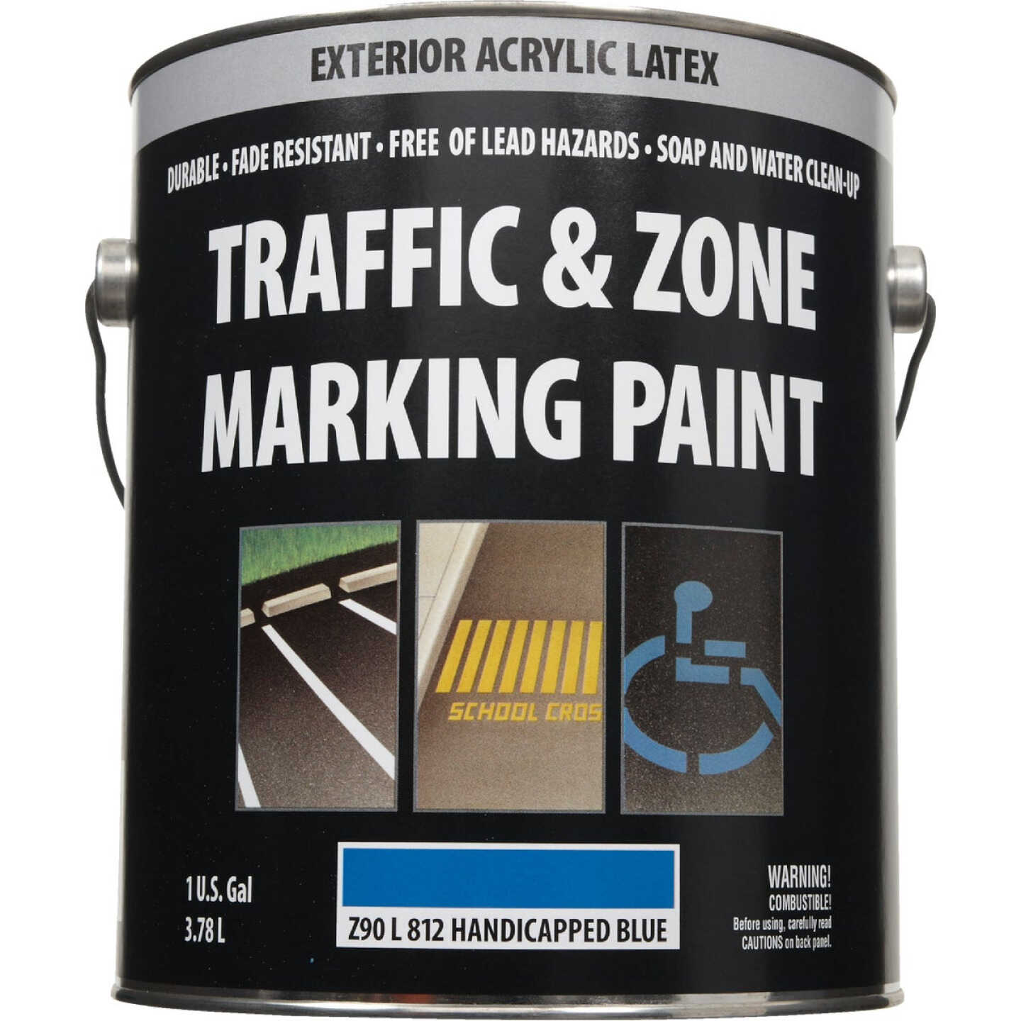 Traffic & Zone Handicap Blue Latex Gallon Traffic Paint Image 2