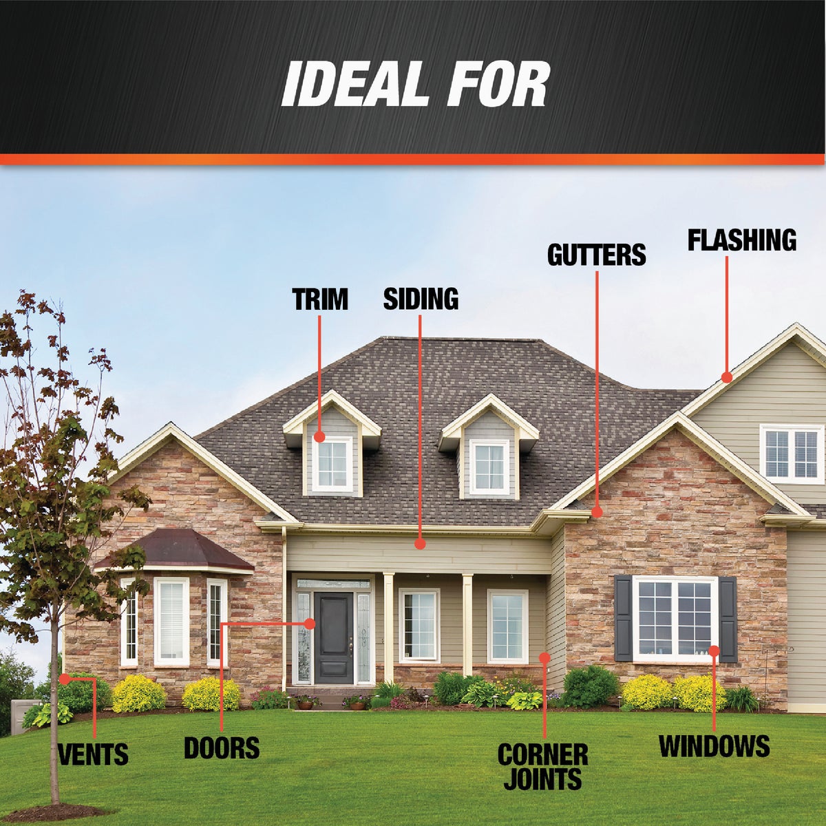 DAP 9.8 Oz. Window, Door & Siding Silicone Sealant, Bronze Image 4