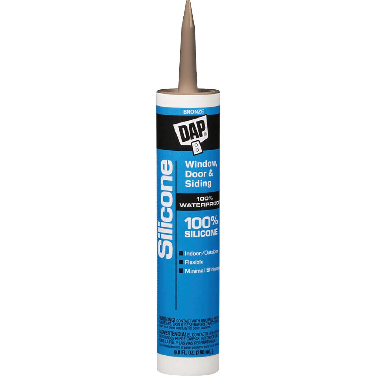 DAP 9.8 Oz. Window, Door & Siding Silicone Sealant, Bronze Image 1
