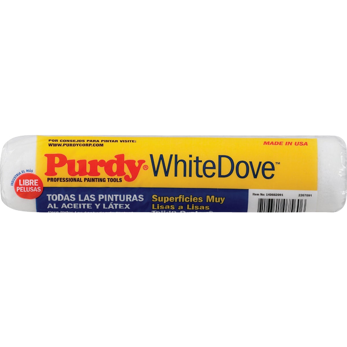Purdy White Dove 9 In. x 1/4 In. Woven Fabric Roller Cover Image 7
