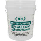 Leaktite 5 Gal. Clear Plastic Bucket with Measuring Increments Image 1