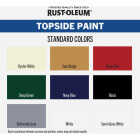 Rust-Oleum Semi-Gloss Marine Boat Topside Paint, White, 1 Qt. Image 5