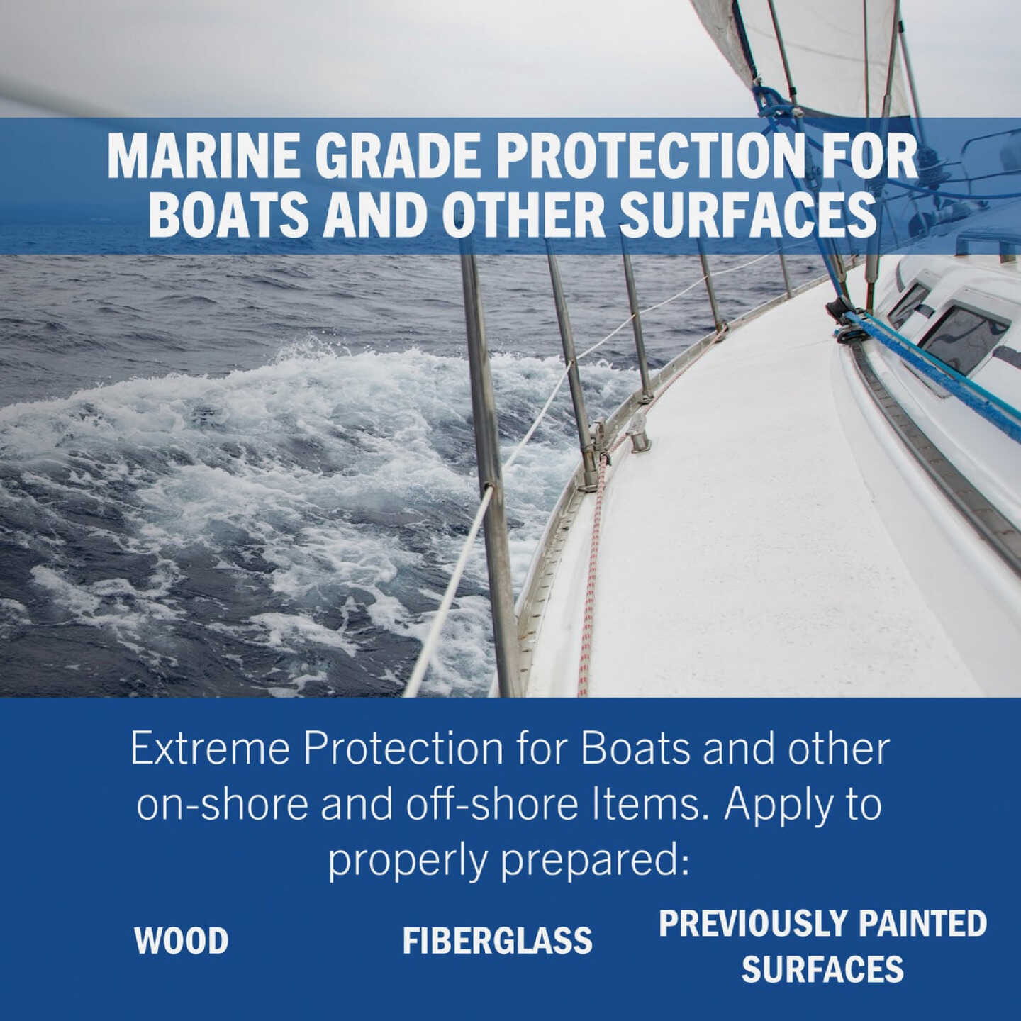 Rust-Oleum Marine Boat Bottom Antifouling Paint, Blue, 1 Qt. Image 3