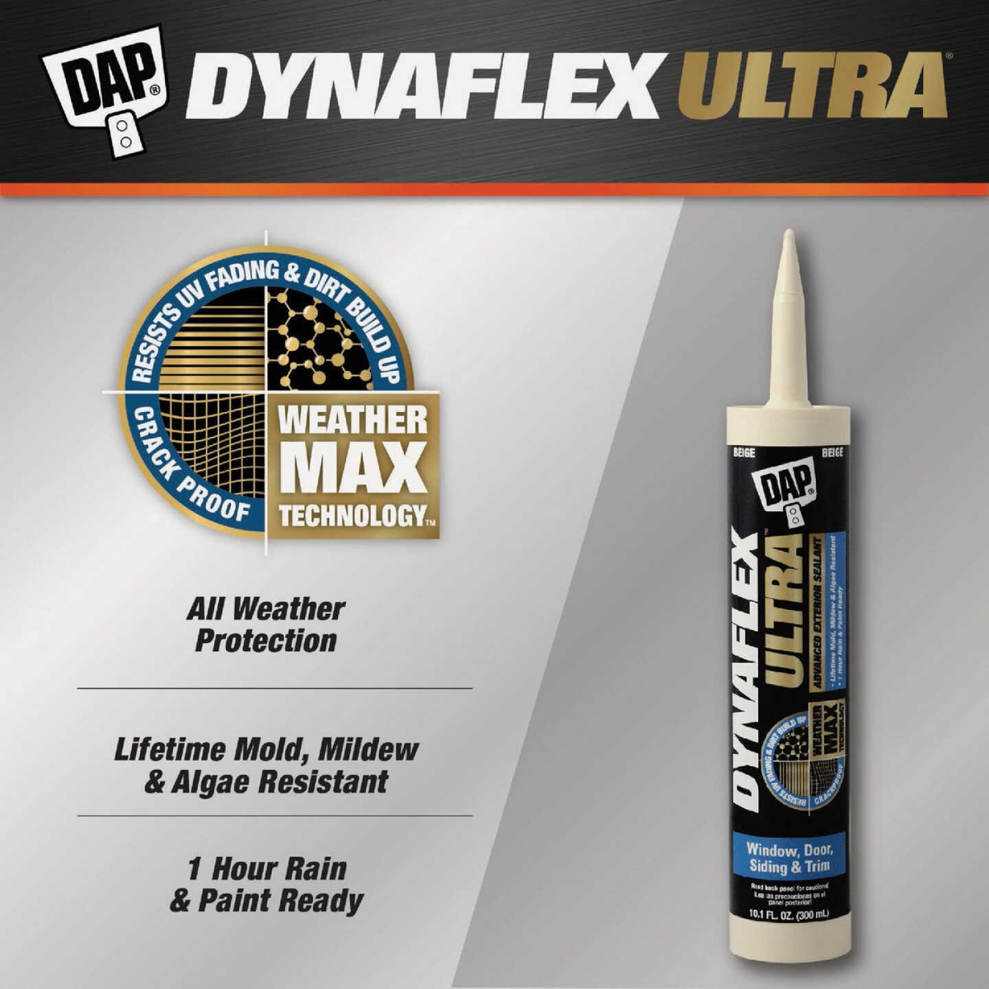 Dap Dynaflex Ultra 10.1 Oz. Dark Bronze Advanced Exterior Sealant for Window, Door & Siding Image 2
