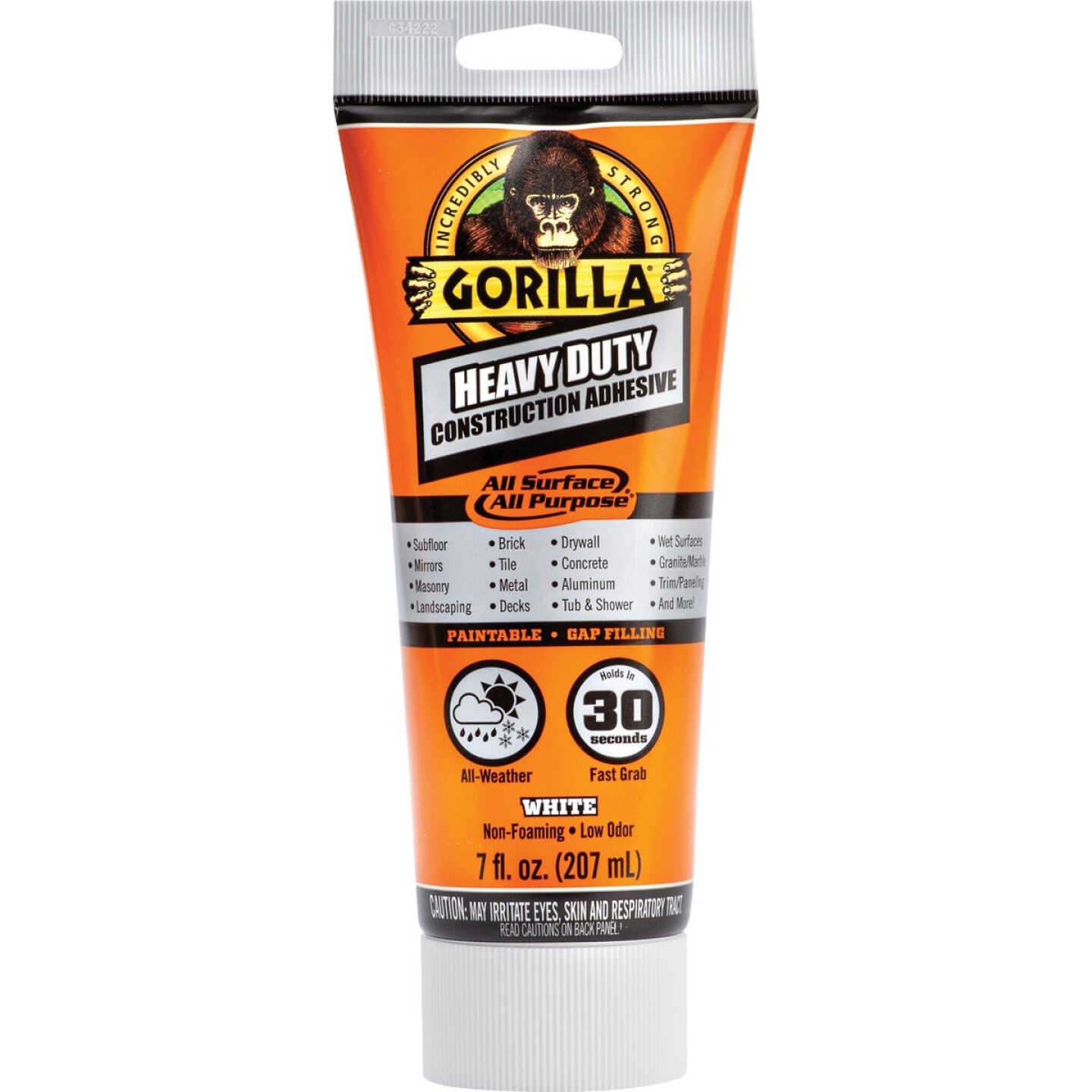 Gorilla 7 Oz. Heavy Duty Construction Adhesive Image 1