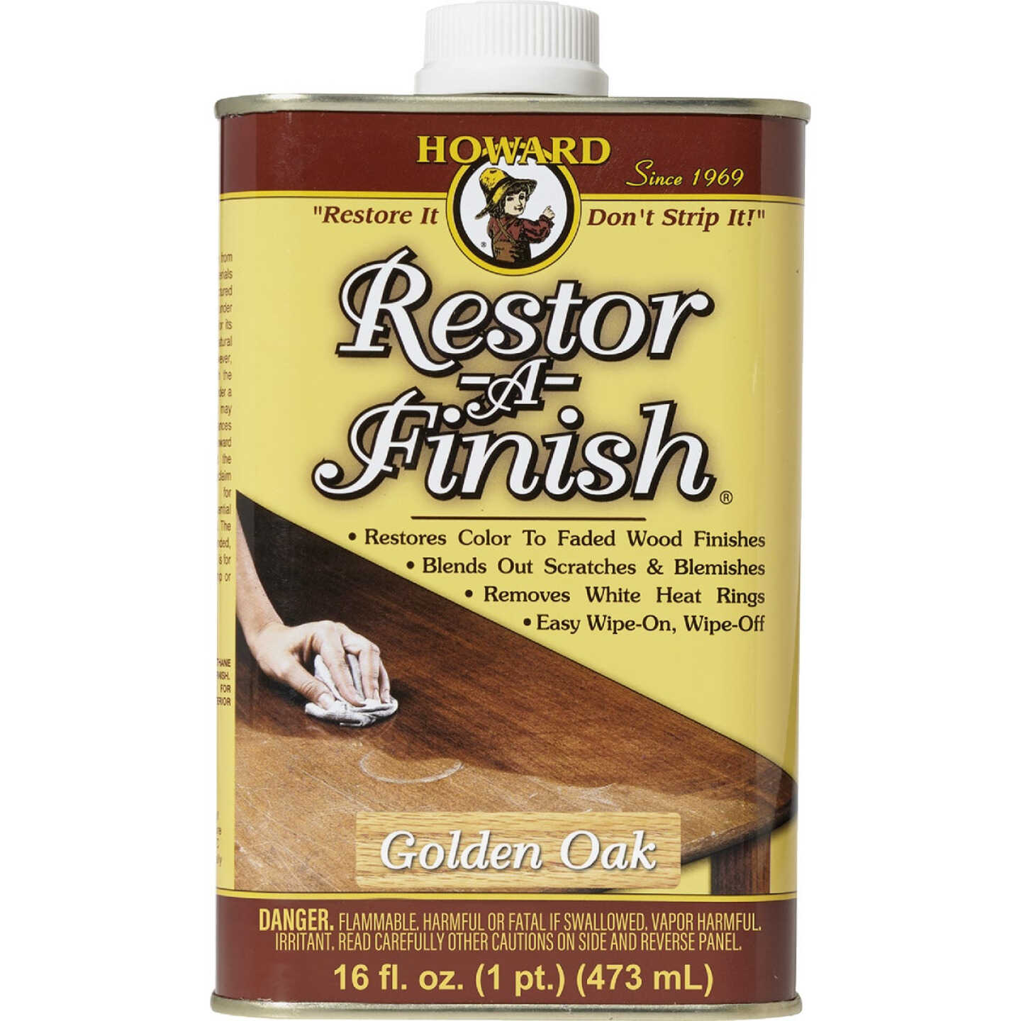 Howard Restor-A-Finish 16 Oz. Golden Oak Wood Finish Restorer Image 1