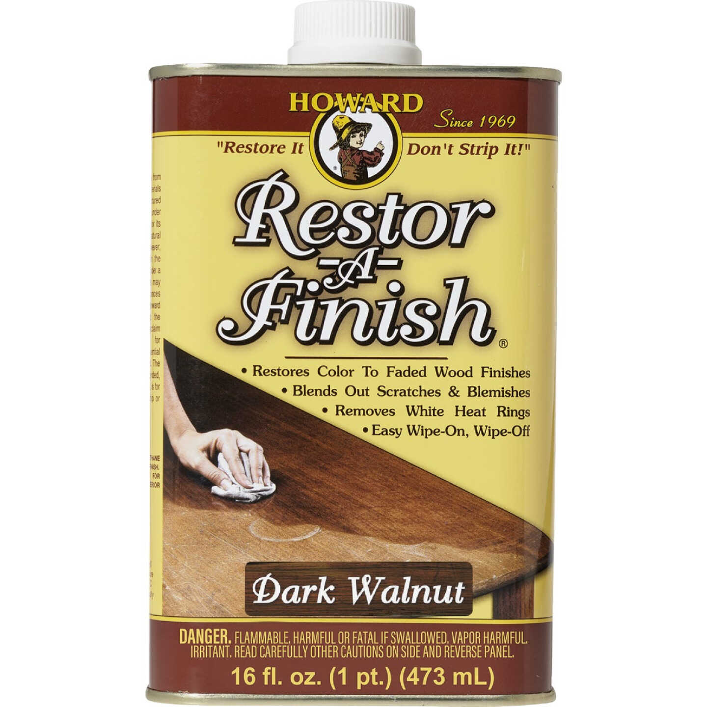 Howard Restor-A-Finish 16 Oz. Dark Walnut Wood Finish Restorer Image 1
