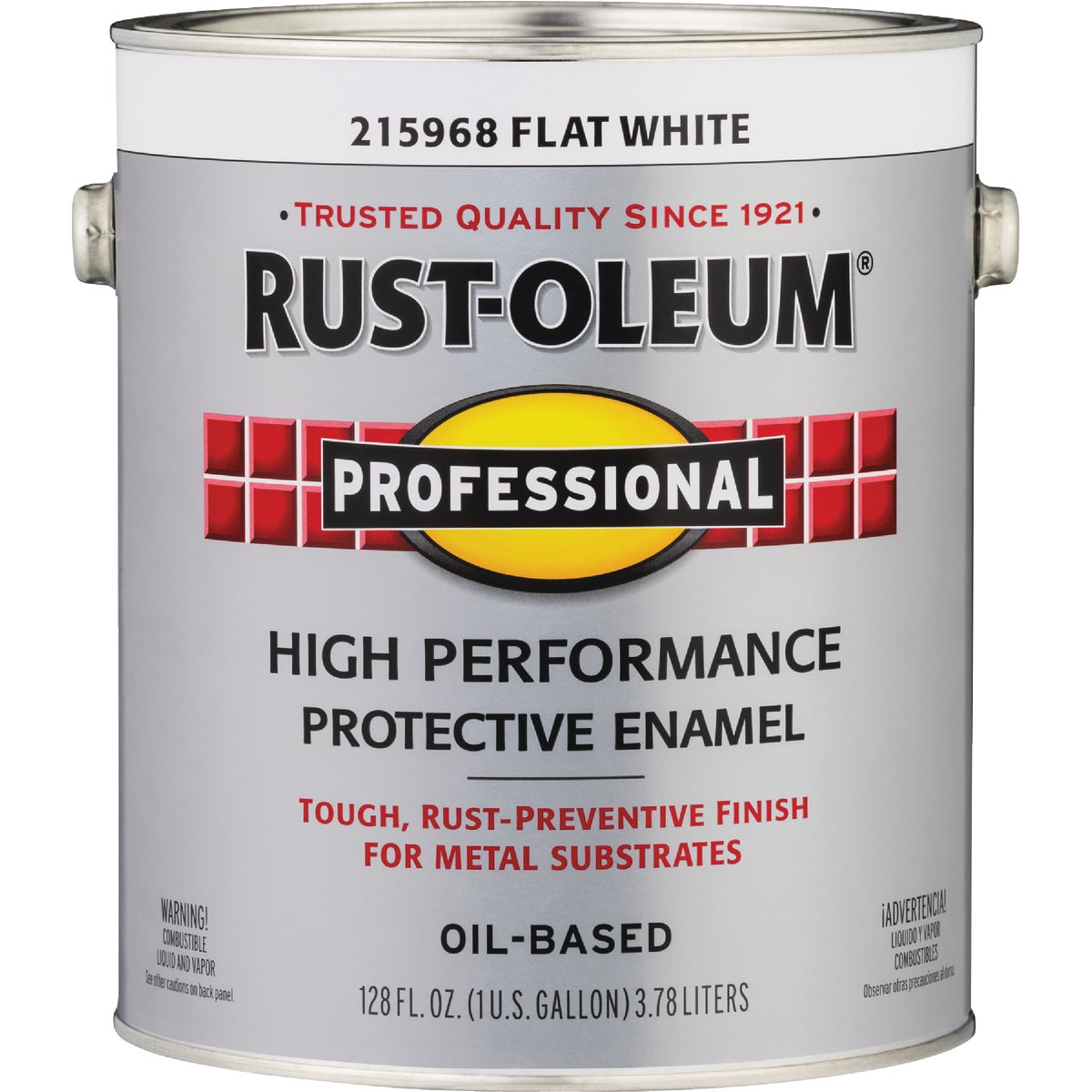 Rust-Oleum Professional Oil-Based Flat VOC Formula Rust Control Enamel, White, 1 Gal. Image 6