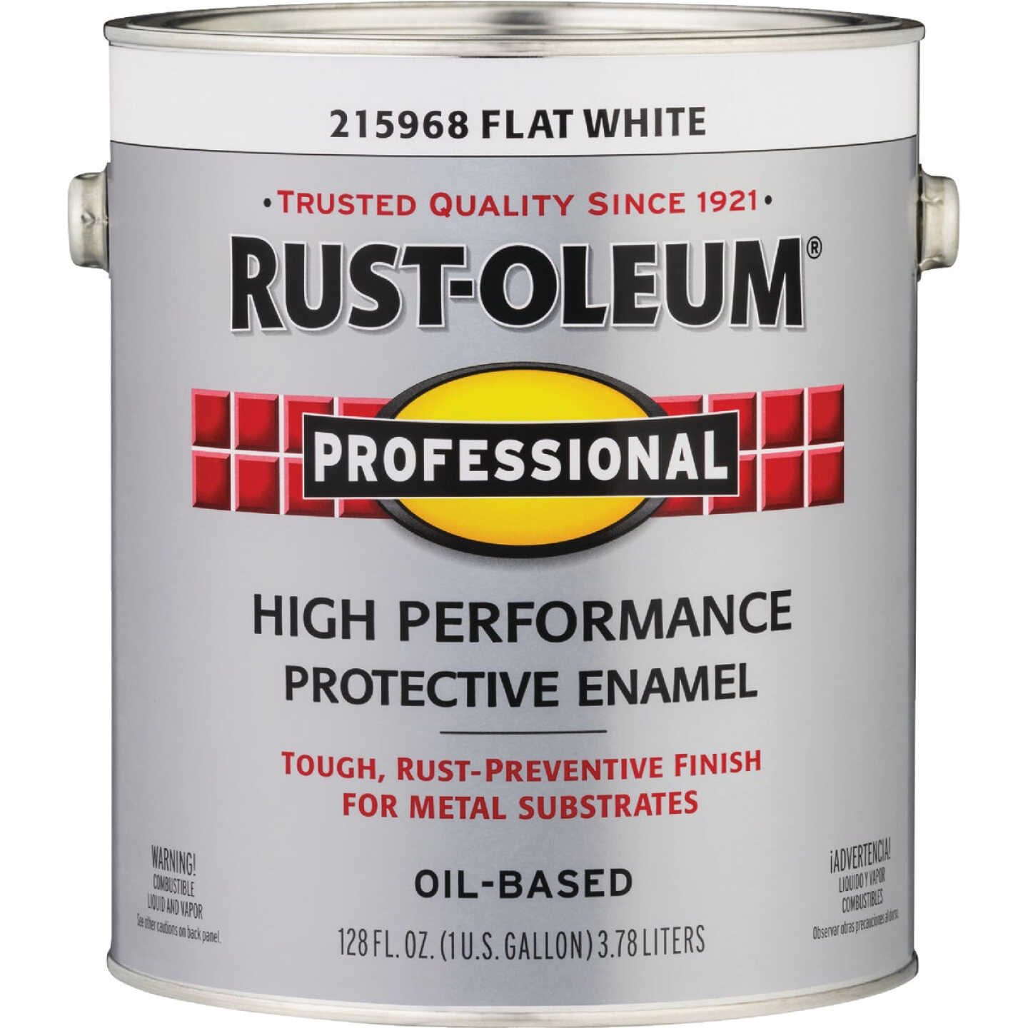 Rust-Oleum Professional Oil-Based Flat VOC Formula Rust Control Enamel, White, 1 Gal. Image 6