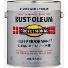 Rust-Oleum Professional Oil-Based Flat VOC Formula Metal Primer, White, 1 Gal. Image 1