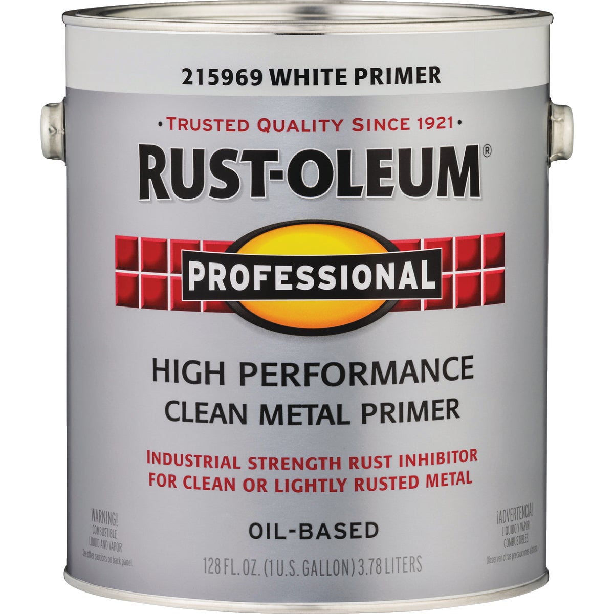 Rust-Oleum Professional Oil-Based Flat VOC Formula Metal Primer, White, 1 Gal. Image 4