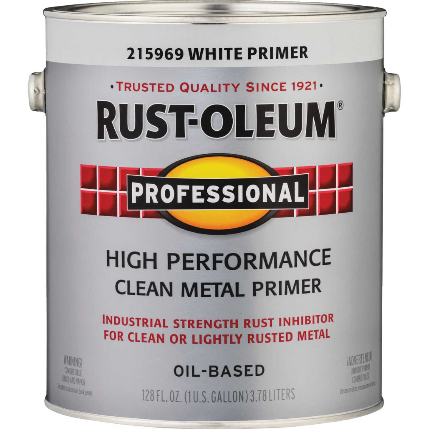 Rust-Oleum Professional Oil-Based Flat VOC Formula Metal Primer, White, 1 Gal. Image 4
