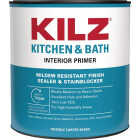 KILZ Kitchen & Bath Mildew-Resistant Water-Based Interior Primer, 1 Qt. Image 1