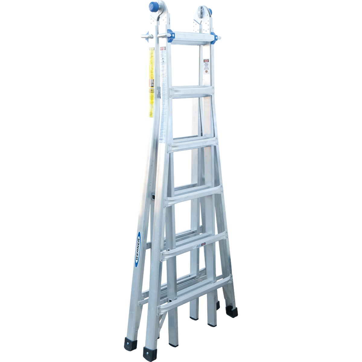 Werner 26 Ft. Aluminum Multi-Position Telescoping Ladder with 300 Lb. Load Capacity Type IA Ladder Rating