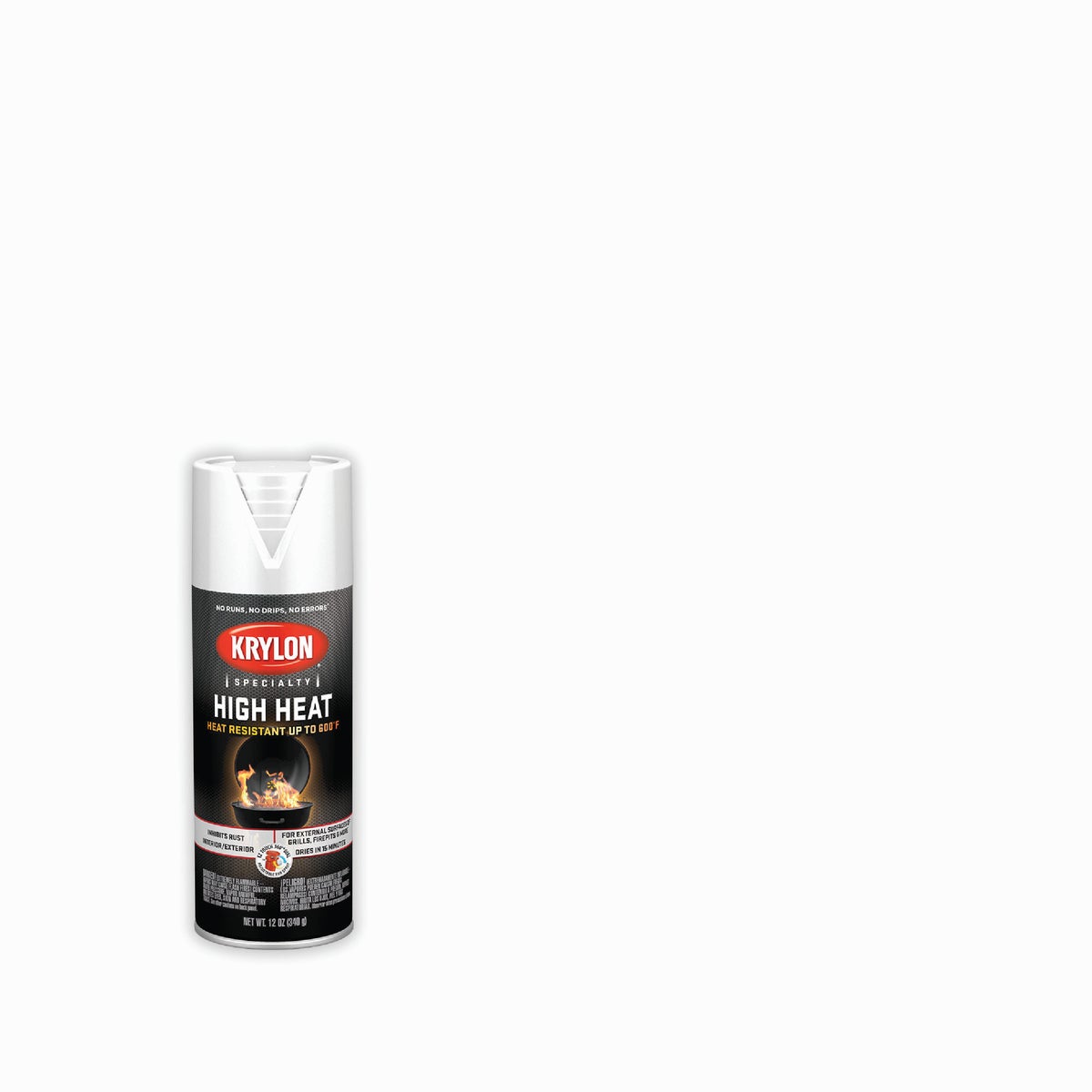 Krylon Flat White 12 Oz. High Heat Spray Paint
