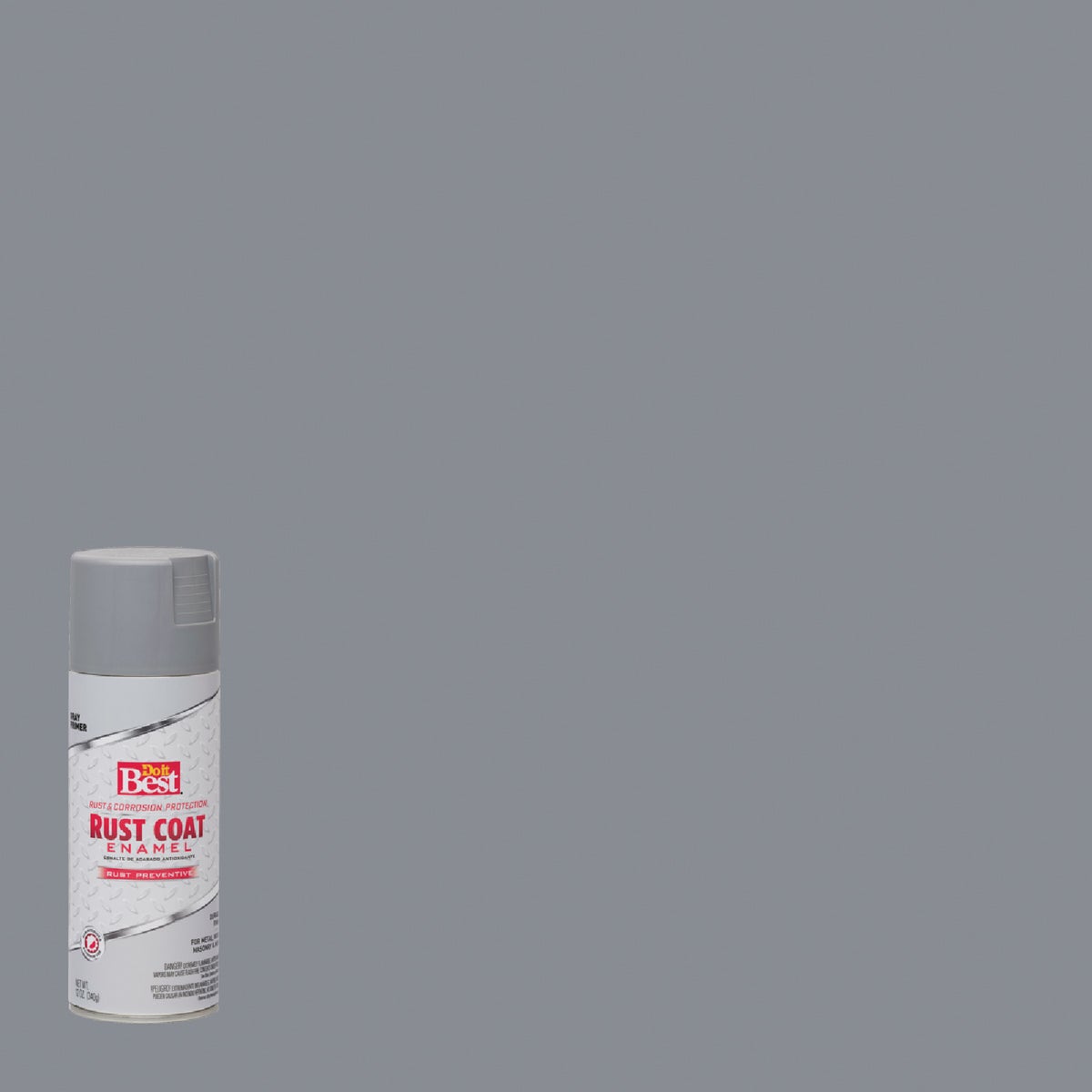 Do It Best 12 Oz. Gray Rust Coat Primer