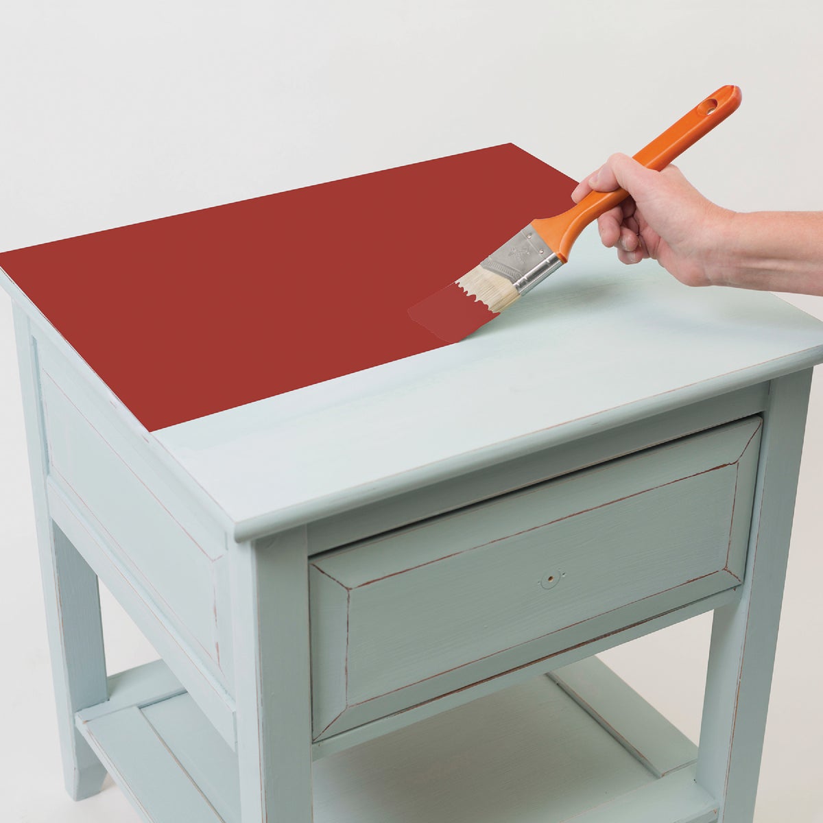 Rust-Oleum Chalked Ultra Matte Farmhouse Red 30 Oz. Chalk Paint Image 6