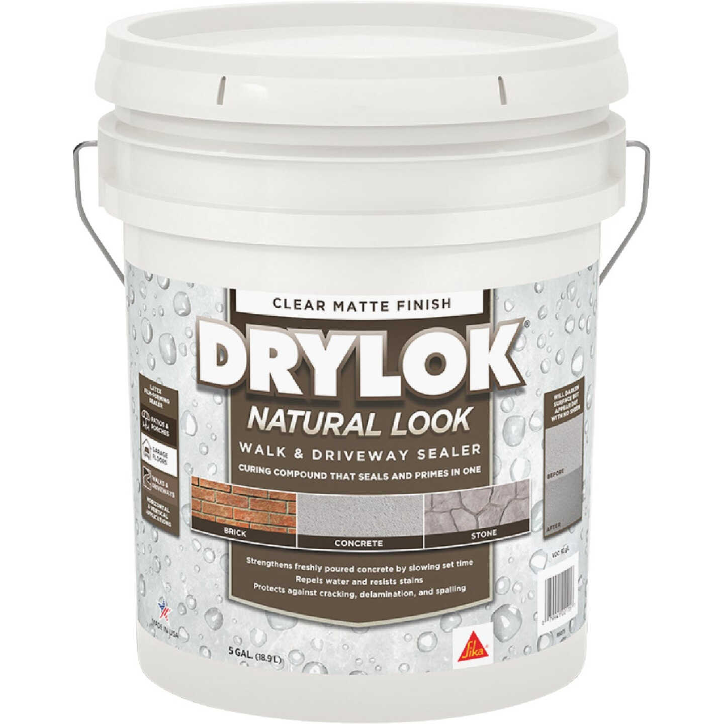 Drylok Clear Natural Look Concrete Sealer, 5 Gal. Image 1