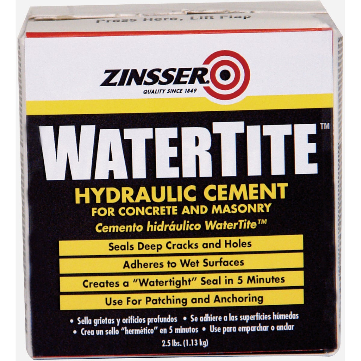 Zinsser WaterTite 2.5 Lb. Box Hydraulic Cement