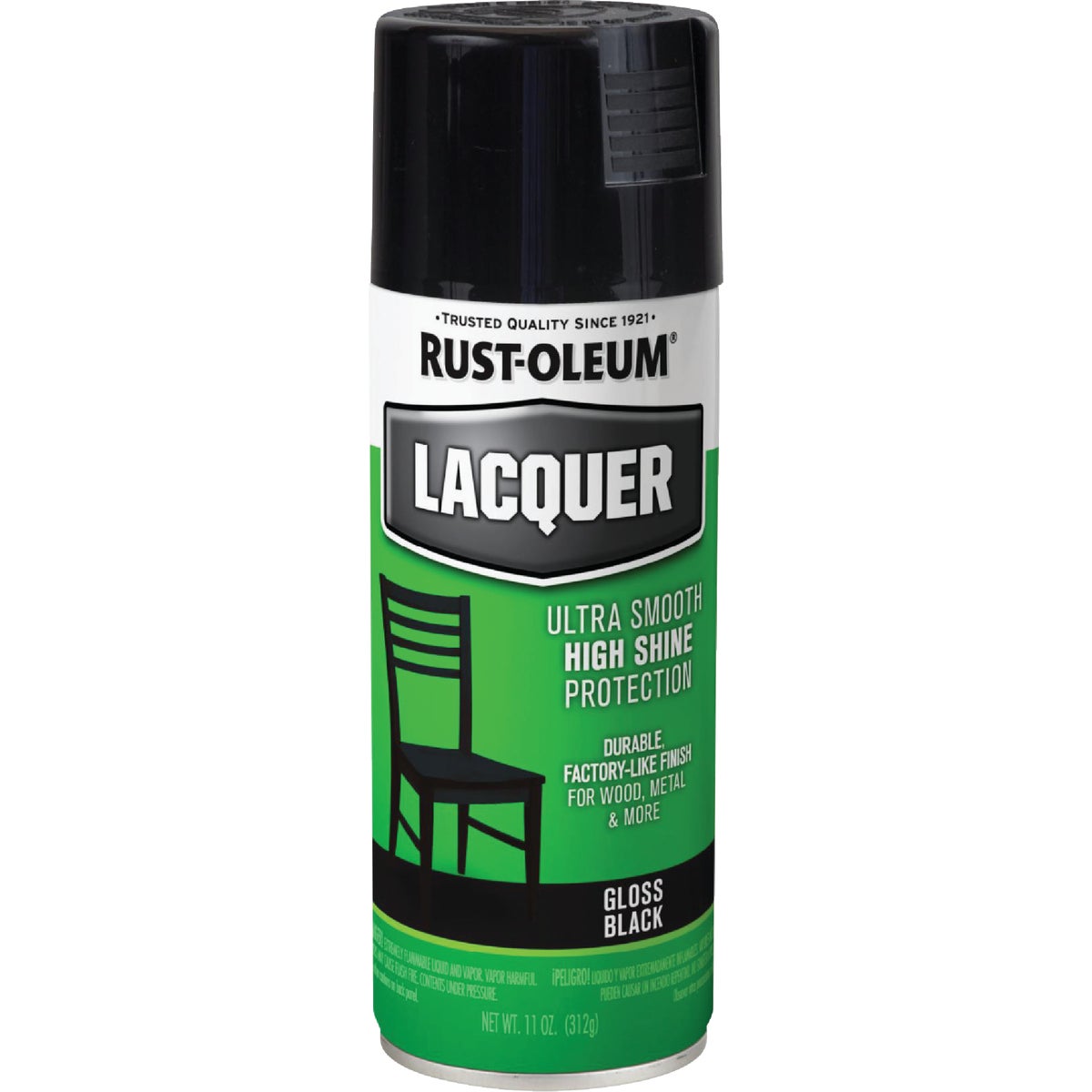 Rust-Oleum 11 Oz. Black Gloss Lacquer Spray Paint Image 7