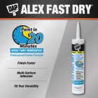 Dap Alex Fast Dry 10.1 Oz. White Siliconized Acrylic Latex Caulk Image 6