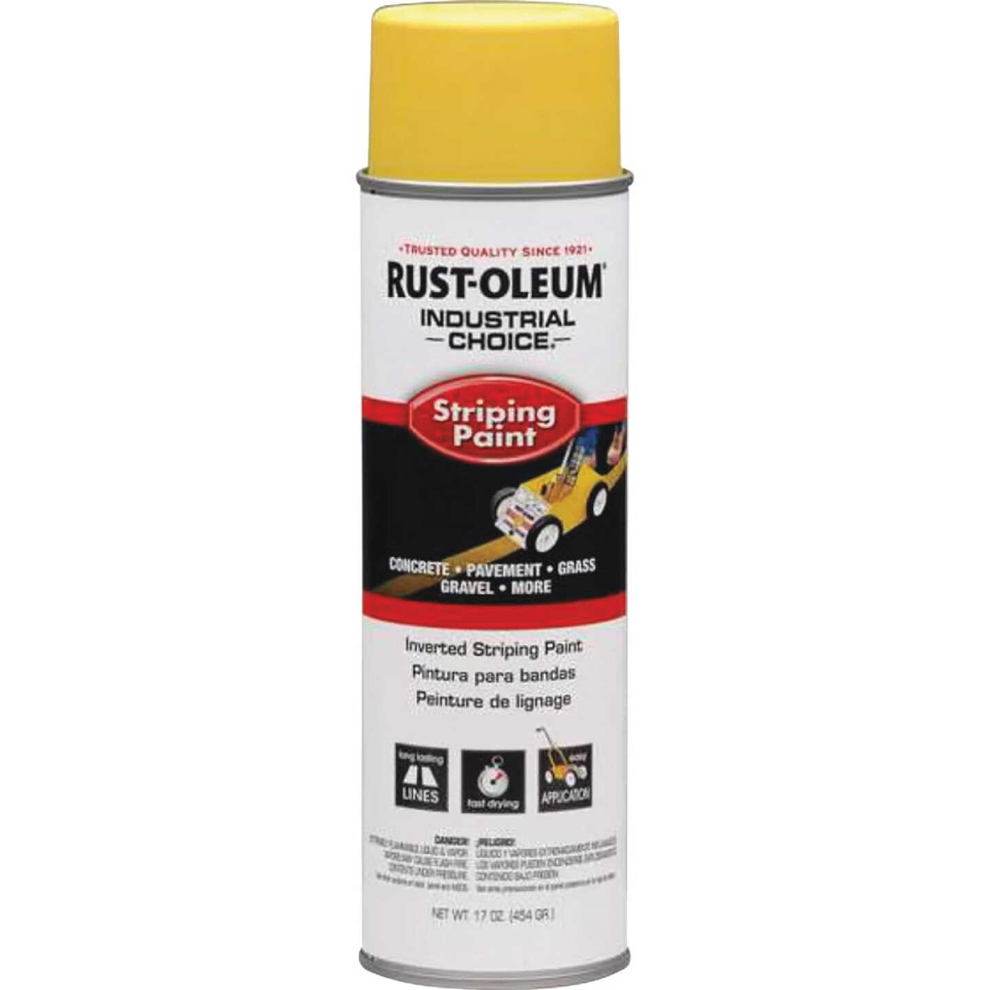 Rust-Oleum Industrial Choice Yellow 17 Oz. Striping Paint Image 3