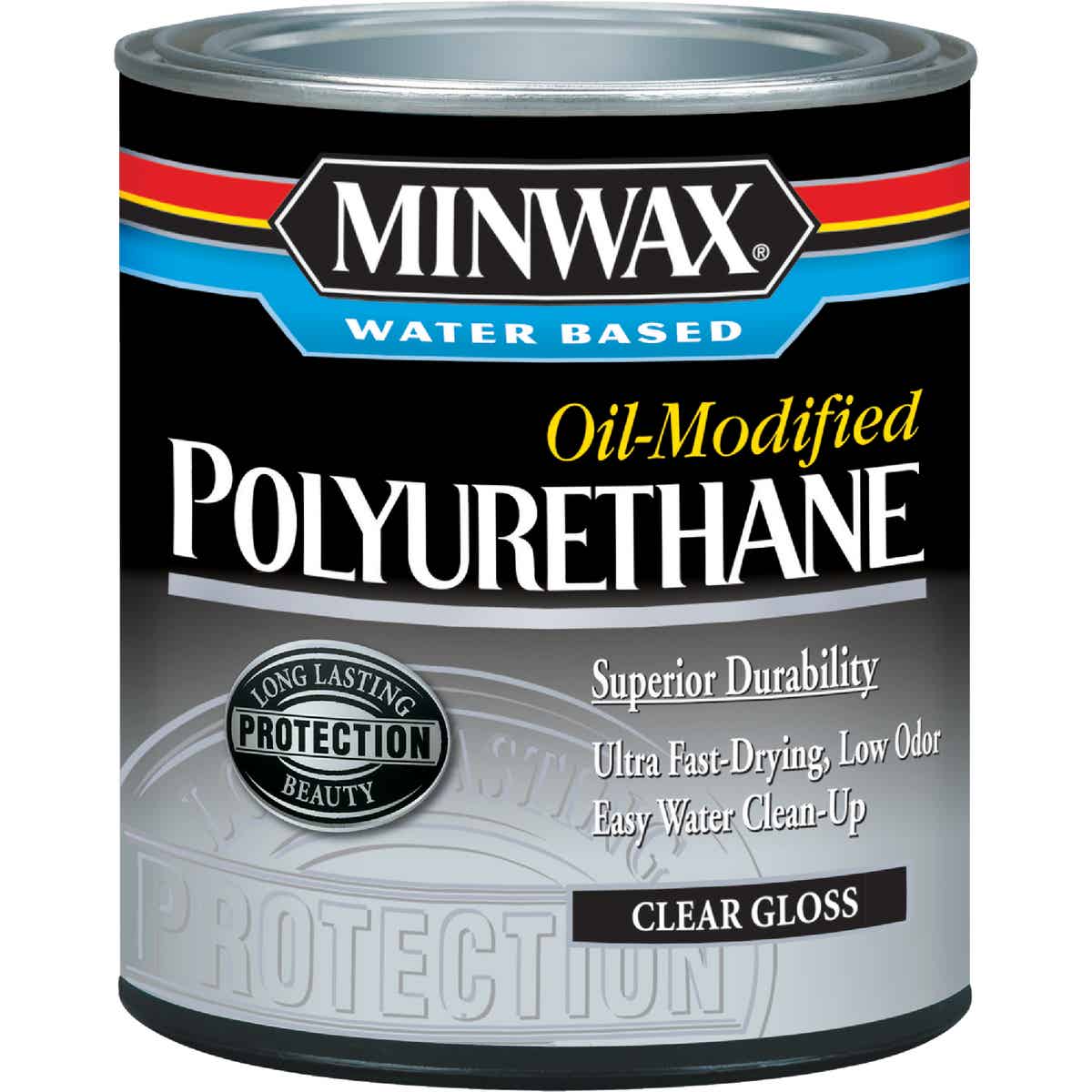 Minwax Gloss Water Based Oil-Modified Interior Polyurethane, 1 Qt.