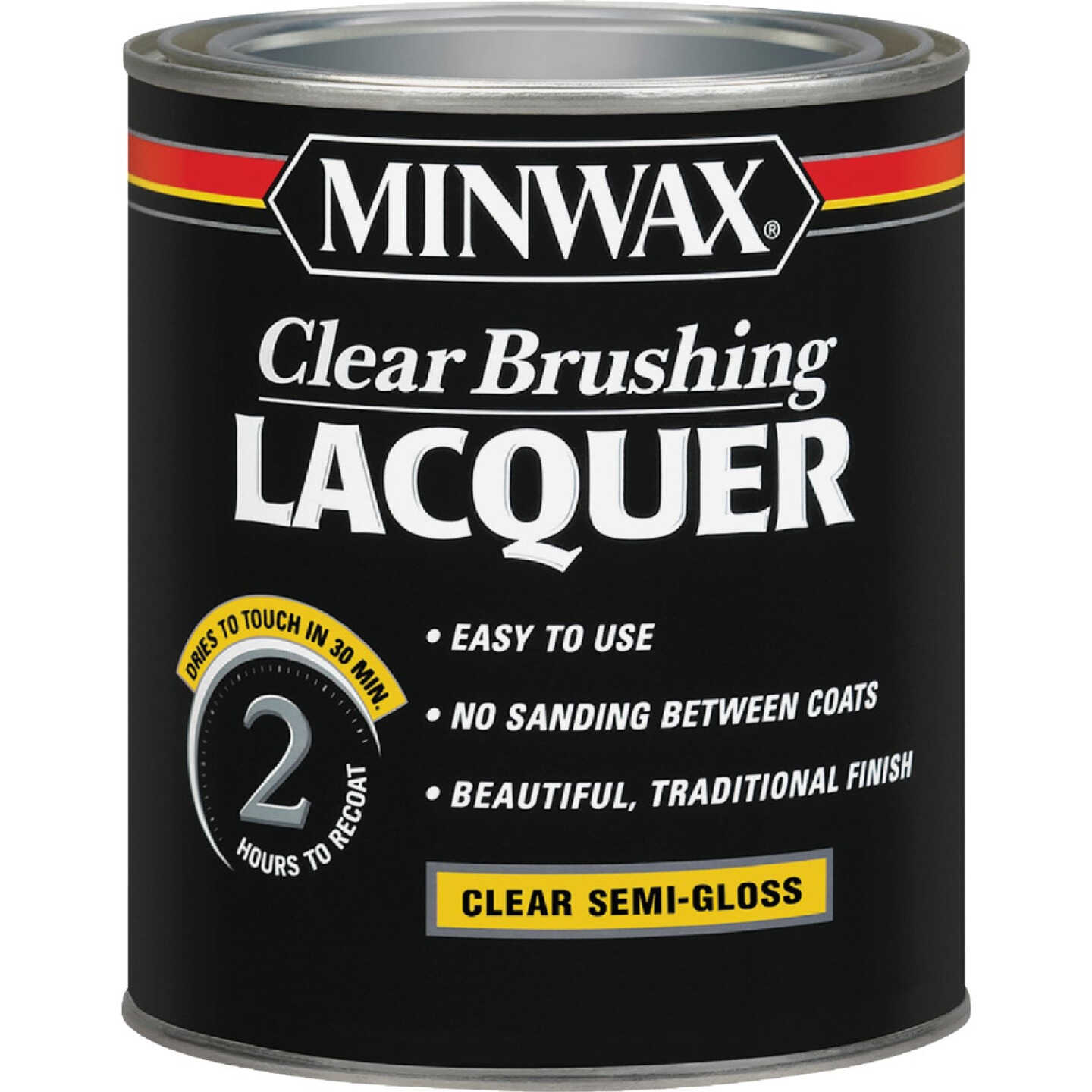Minwax Semi-Gloss Clear Brushing Lacquer, 1 Qt. Image 1