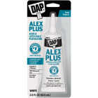 DAP Alex Plus 2.8 Oz. All-Purpose White Siliconized Acrylic Latex Caulk Image 1