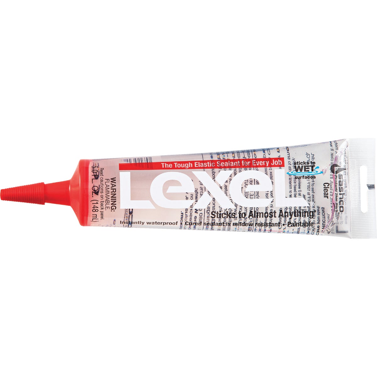 Sashco Lexel 5 Oz. Caulk Polymer Sealant, Clear Image 1