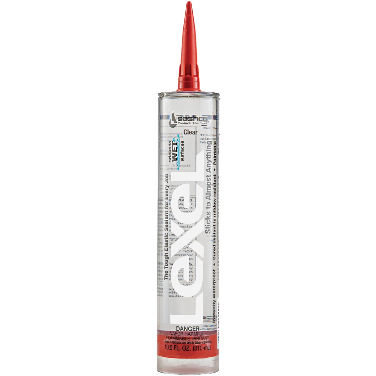 Sashco Lexel 10.5 Oz. Caulk Polymer Sealant, Clear Image 1