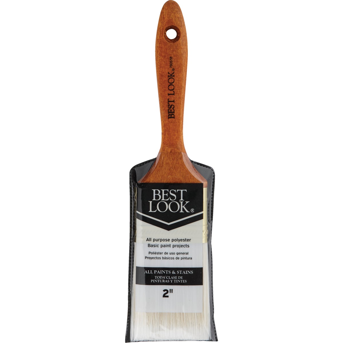 Best Look General Purpose 2 In. Flat Polyester Paint Brush Image 2