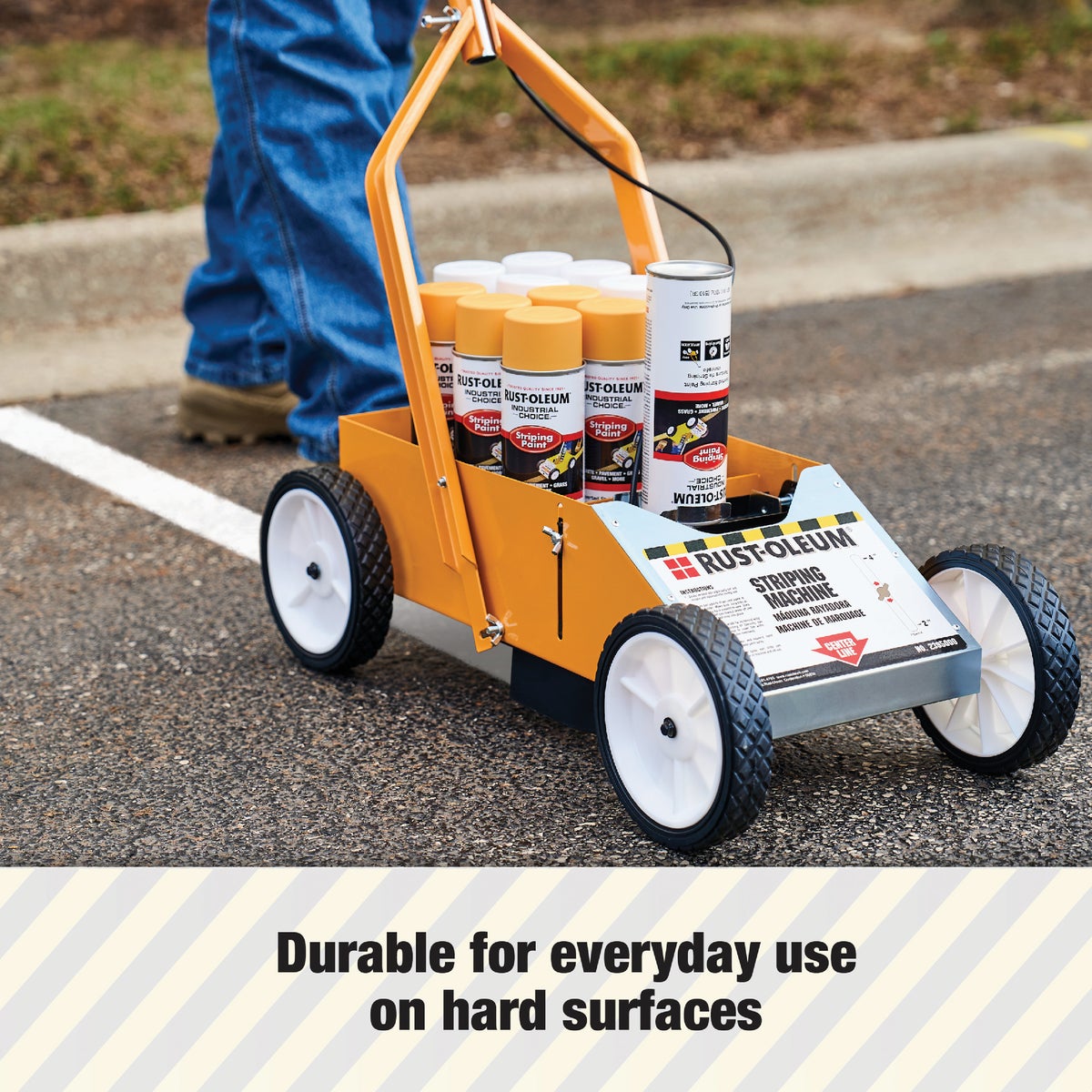 Rust-Oleum Aerosol T-tip Striping Paints Striping Machine Image 4