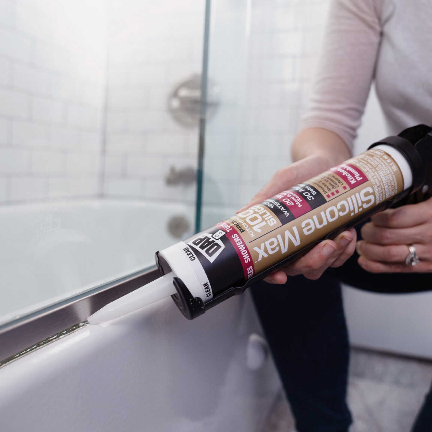 DAP Silicone Max 10 Oz. Almond Premium Kitchen, Bath & Plumbing 100% Silicone Sealant Image 6