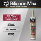 DAP Silicone Max 10 Oz. Almond Premium Kitchen, Bath & Plumbing 100% Silicone Sealant Image 2