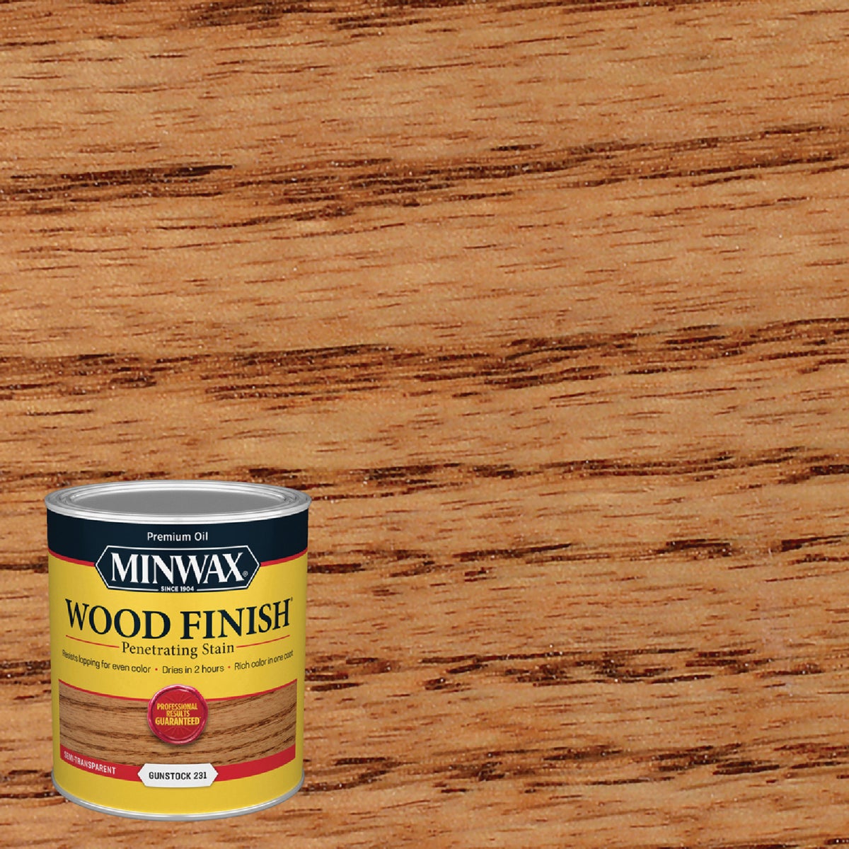 Minwax Wood Finish Penetrating Stain, Gunstock, 1 Qt.