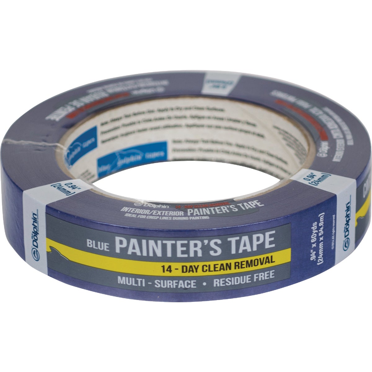 Blue Dolphin .94 In. x 60 Yd. Blue Painter's Tape