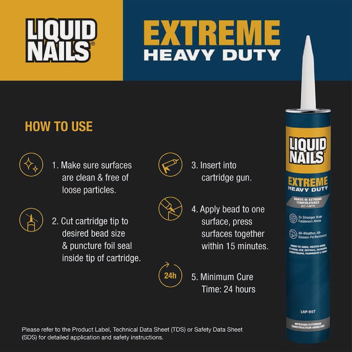 Liquid Nails 28 Oz. Extreme Heavy Duty Construction Adhesive Image 6