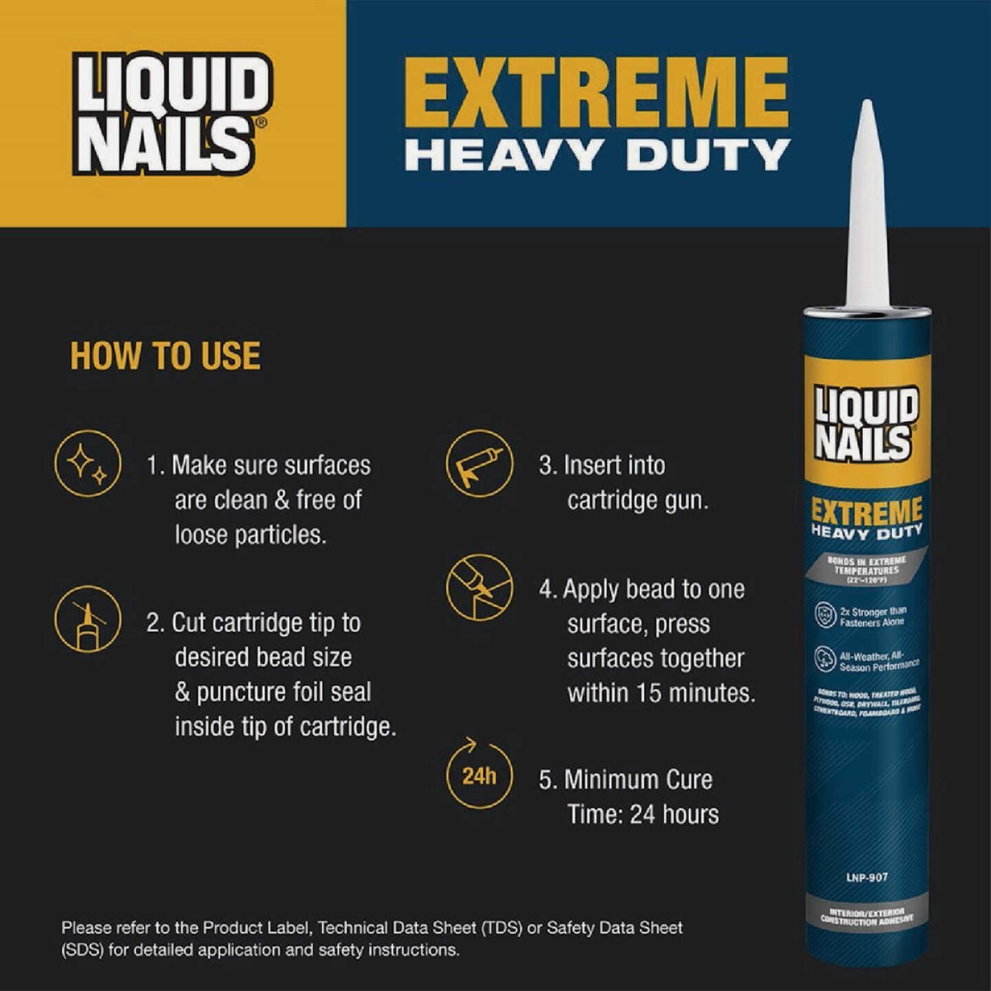 Liquid Nails 28 Oz. Extreme Heavy Duty Construction Adhesive Image 6