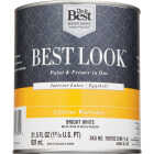 Best Look Latex Premium Paint & Primer In One Eggshell Interior Wall Paint, Bright White, 1 Qt. Image 2