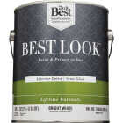 Best Look Latex Premium Paint & Primer In One Semi-Gloss Interior Wall Paint, Bright White, 1 Gal. Image 2