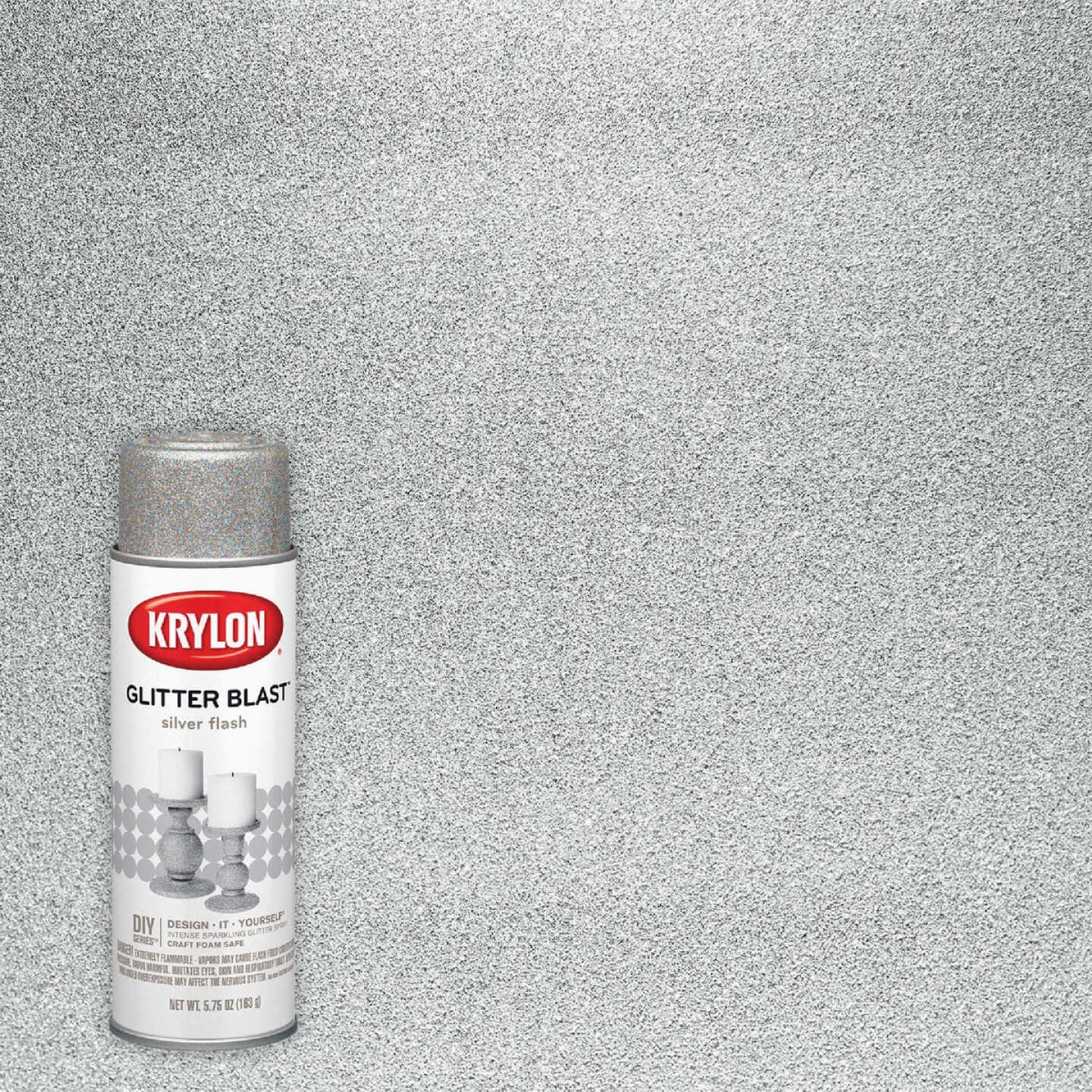 Krylon Glitter Blast 5.75 Oz. Silver Flash Spray Paint Image 1