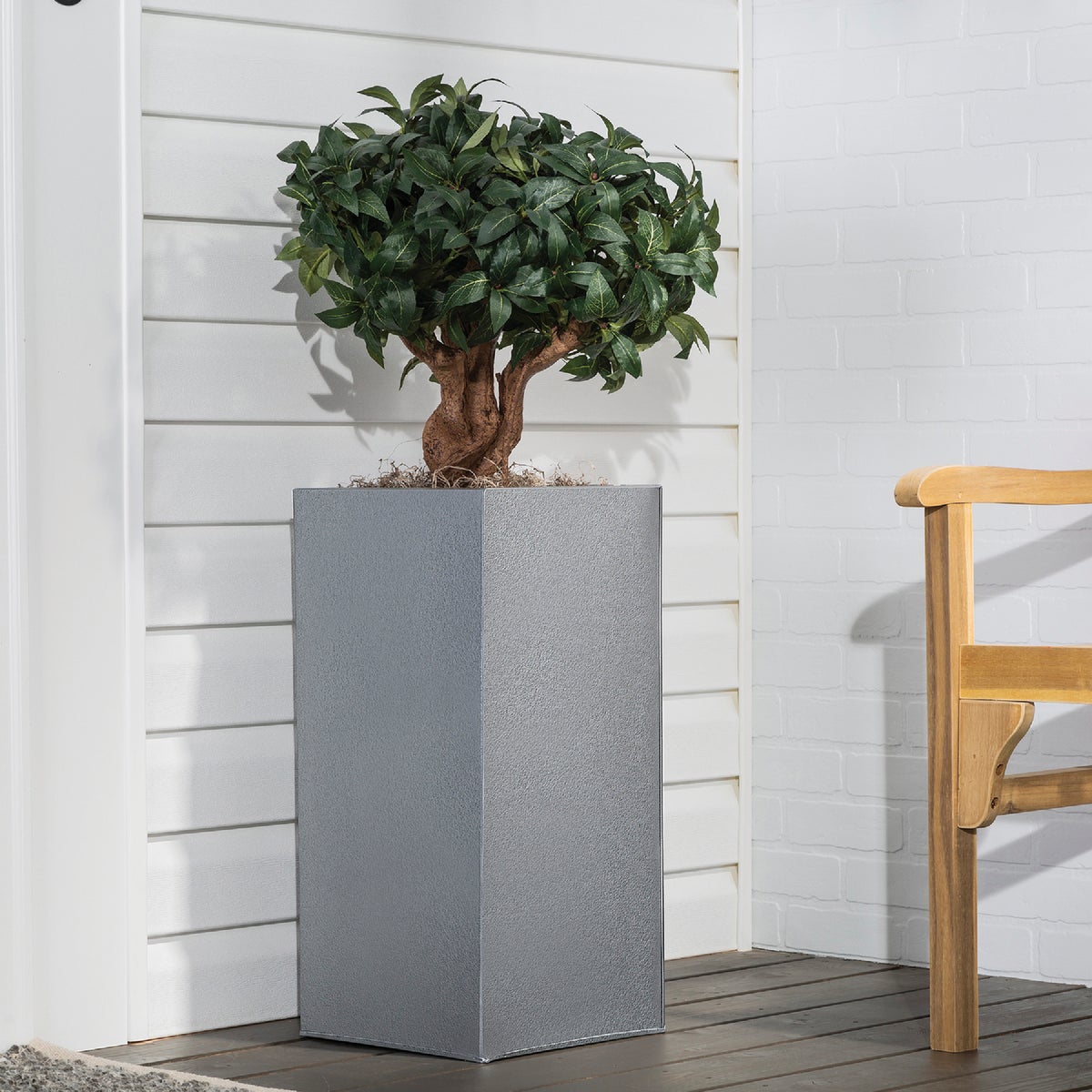 Rust-Oleum Stops Rust Hammered Paint, Silver, 1 Qt. Image 2